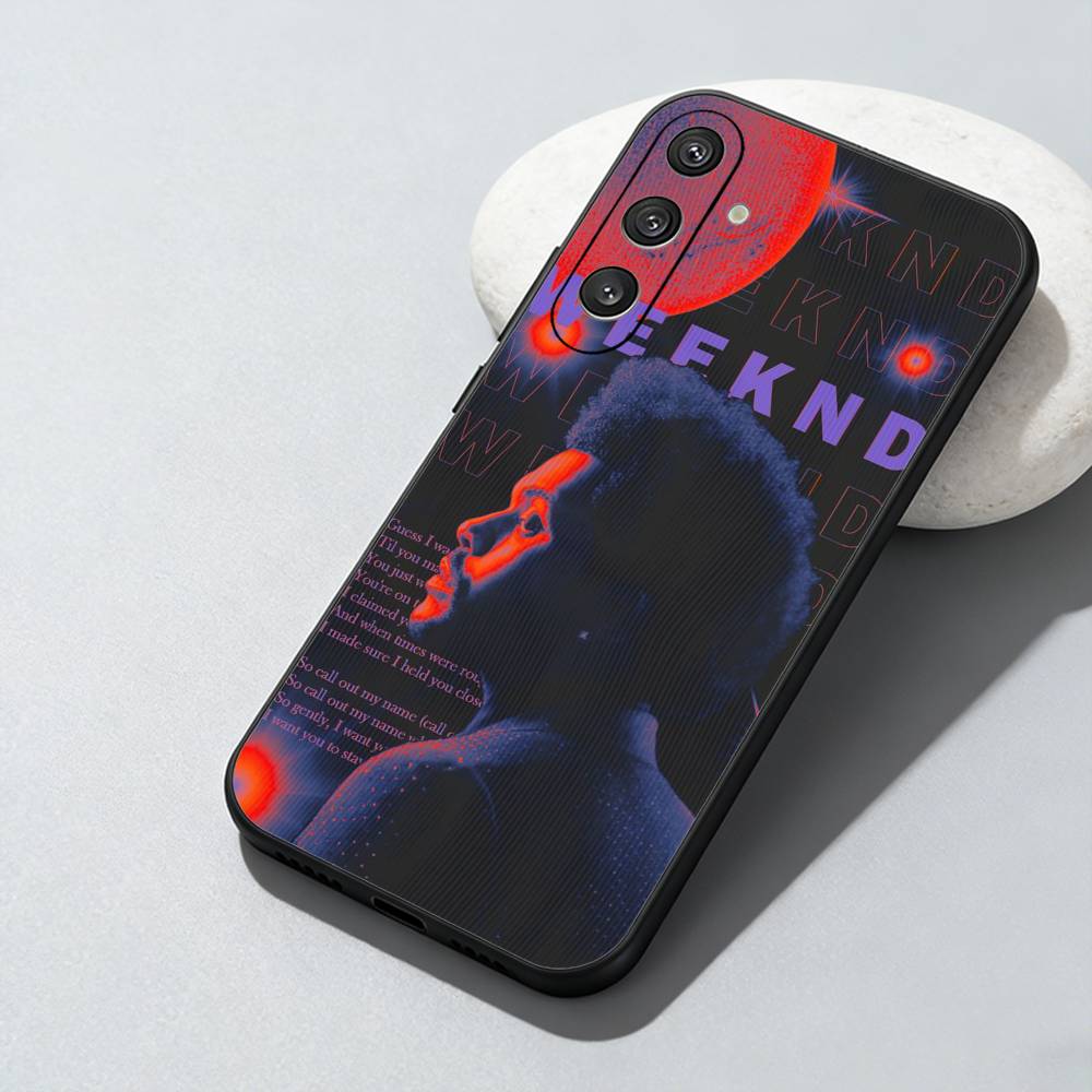 The W-Weeknd B-Bliding L-Lights Phone Case For Samsung Galaxy A73,A72,A71,A70,A52,A51 Others Soft Black Cover
