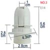 220V 110v Screw E14 E27 M10 Led Light Bulb Lamp Base Cap Power Holder Electric Pendant Socket Lamp Shade Converter