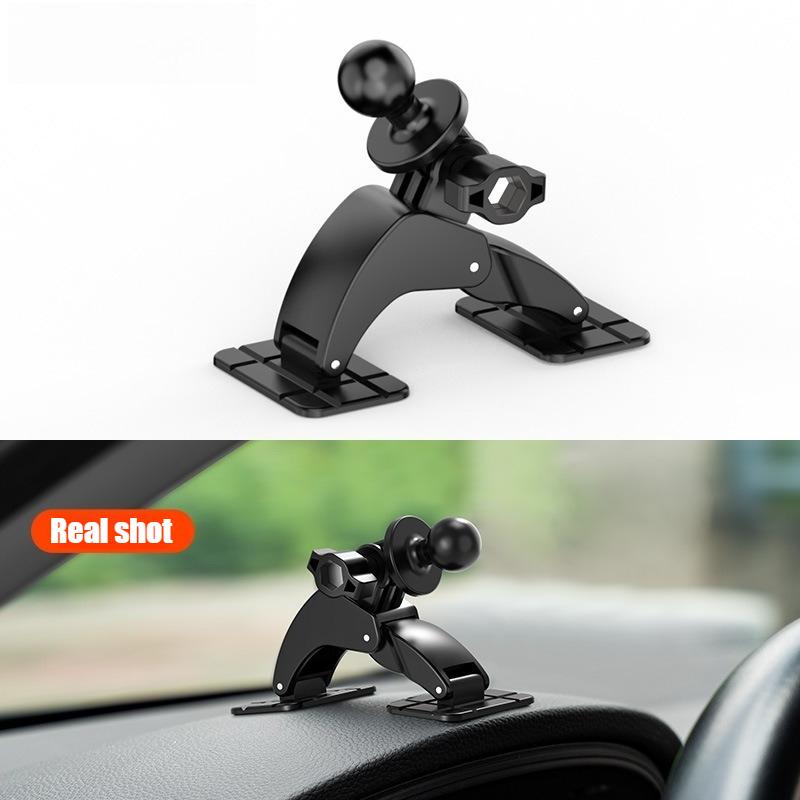 

360 Degree Rotation Universal 17mm Ball Head Car Dash Dual Self Adhesive Base Phone Holder Cellphone Support Bracket Accessories