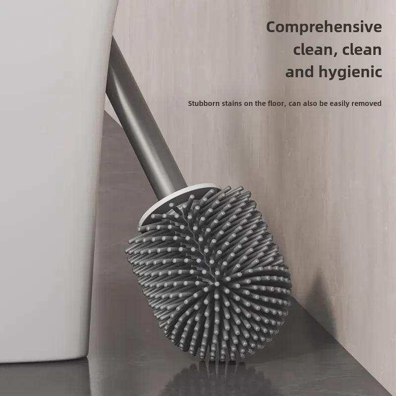Universal Silicone Toilet Brush Head for Effective Bathroom Cleaning