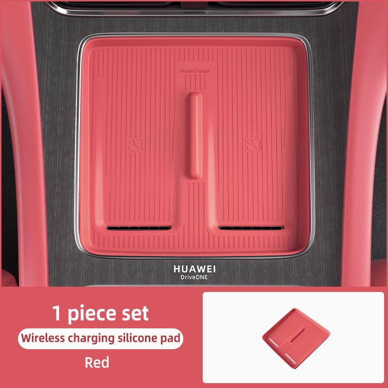 Custom Silicone Wireless Charging Protective Cover For AITO M8 5/6Seat 2025 2026 Center Console Wireless Charging Car Interior