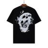 Großhandel Europäische und Amerikanische Trendmarke REVENGE Dunkler Stil Rauch Totenkopf Druck High Street Locker Kurzarm T-Shirt Herrenhemd Damen