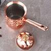 Versatile Handcrafted Turkish Coffee Pot Handle Stable Melting Jug Stainless Steel Lid Heating Pot Household