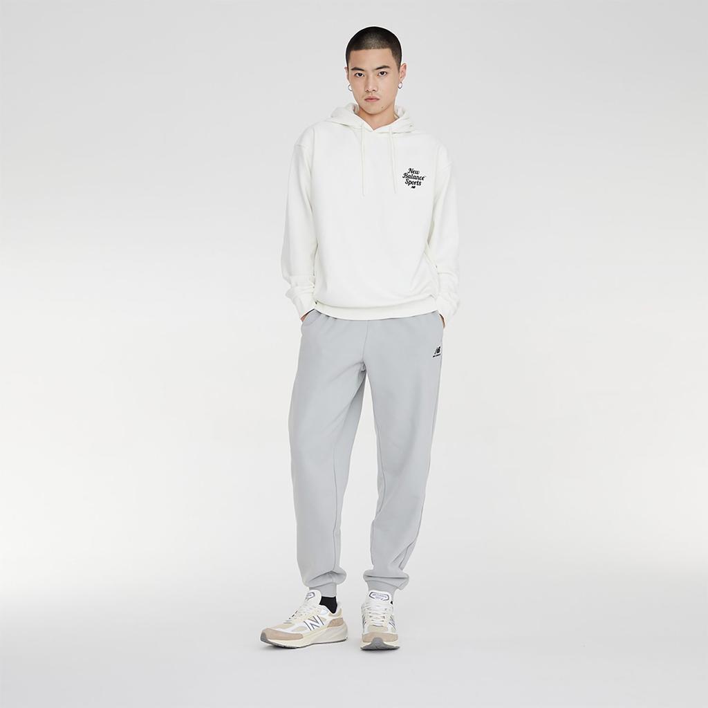 New Balance Sweatshirt Fall Winter Unisex White 5CD38061-IV