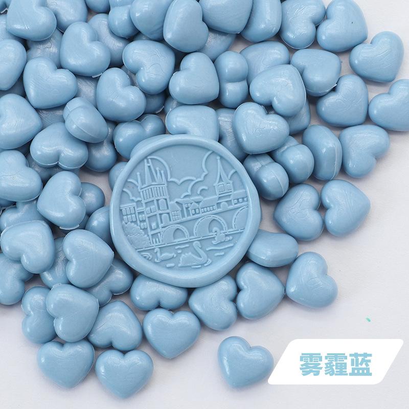 100pcs Fat Love Lacquer Wax Grains Heart-shaped Mixed Color DIY Hand Accounts Envelopes Sealed Wedding Invitation Decoration