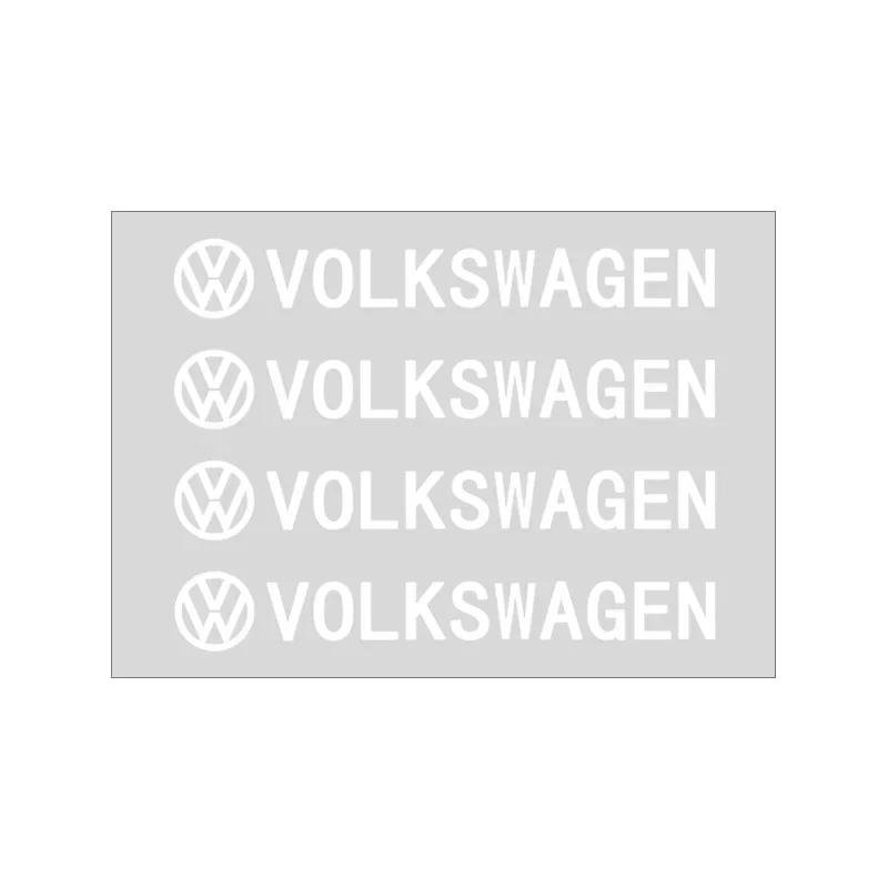 

4 шт. Наклейки на ручки дверей автомобиля Наклейки на шины Зеркало заднего вида Для Volkswagen GTI R-Line Polo T5 Golf Passat Scirocco Beetle Tiguan белый