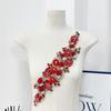 Big Rhinestone 3D Flower Applique for Sewing Clothing Headbands Diy Craft Party Decoration Fabric Trim
