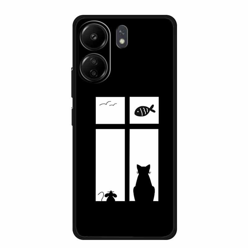 Colorful Cross-border Phone Case for Redmi 13 4G/Note 13R 5G/Poco M6 4G