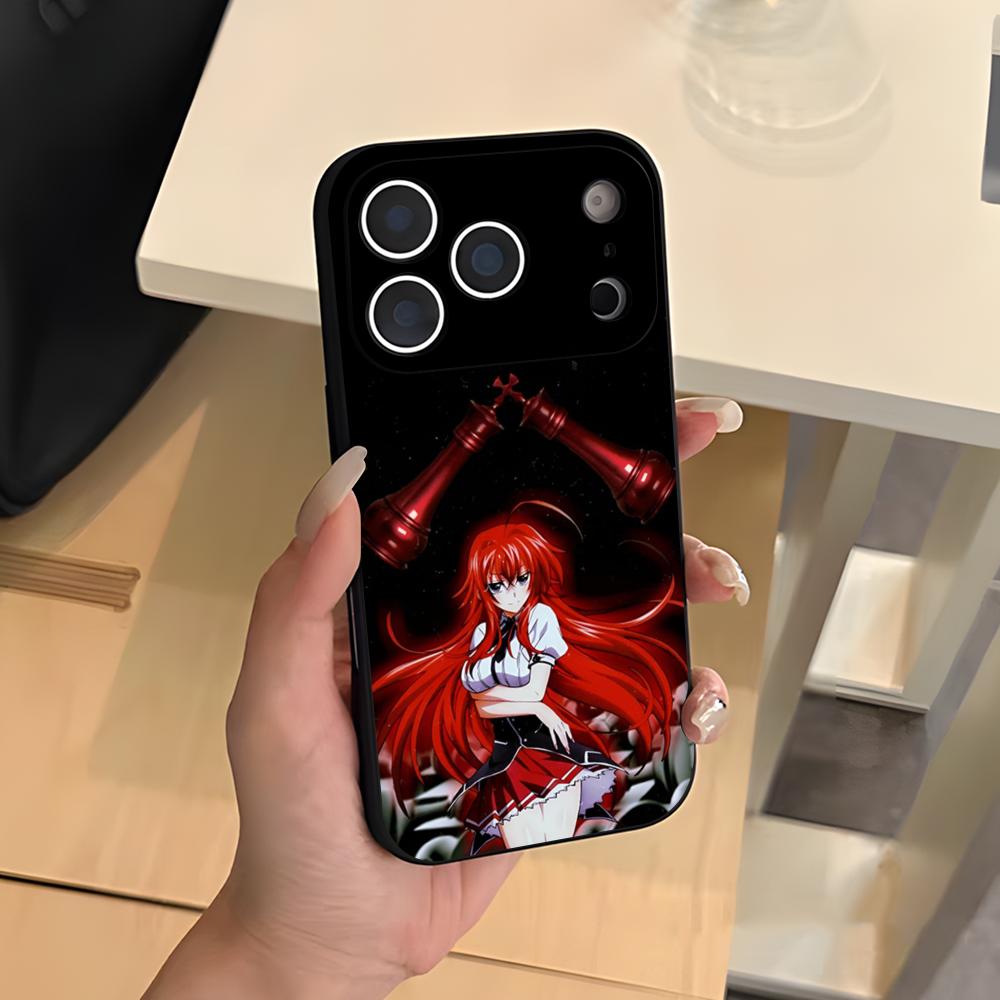 DXD Rias G-Gremory Phone Case For IPhone 17 Air 16 E Pro Max 15 14 13 Mini 12 Pro 11 Max Plus Black Soft Shell