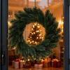 Christmas Pine And Cedar Wreath Winter Faux Greenery Wreath Holiday Fake Cedar Wreath for Indoor Outdoor Front Door Farmhouse Decoration