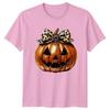 Leopard Pumpkin Halloween Holidays Unisexs TShirt Unisexs Graphic Tee