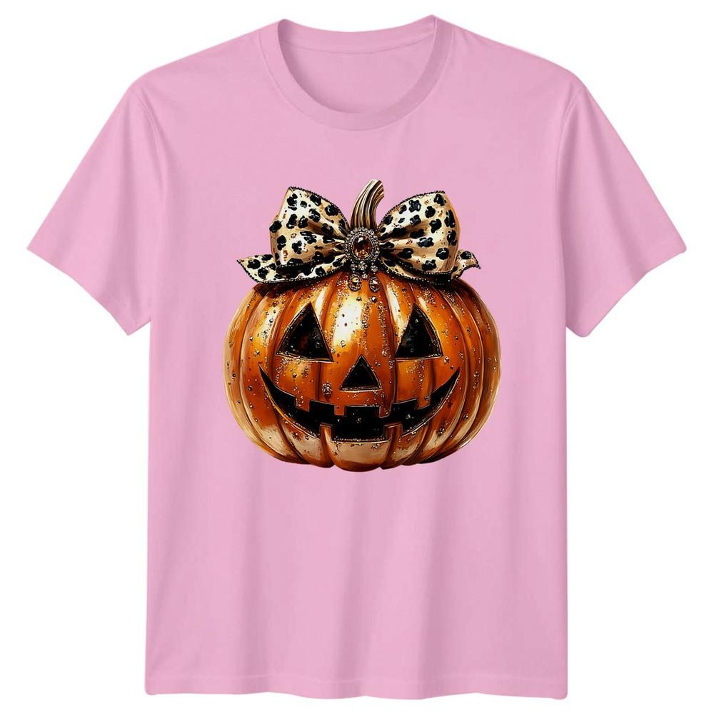 Leopard Pumpkin Halloween Holidays Unisexs TShirt Unisexs Graphic Tee