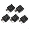 5Pcs Universal 5-PRONG Replacement Car Relay for Automotive Alarms