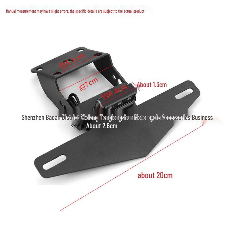 Compatible License Plate Holder with Lights for KTM DUKE 125/200/250/390 – Rear Tail Accessory