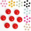 50pcs/bag 12mm Colorful Lacy Half Round Flat Beaded DIY Jewelry Handmade Accessories