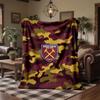 West Ham United Fußball Druck Flanell Decke Weich Warm Sofa Bett Überwurf Decke Für Zuhause Büro Schlafzimmer