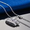 925 silver 16-30 inch luxury crown zircon pendant necklace for women's fashion wedding accessories and jewelry