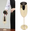 Metal Wine Goblet Stainless Steel Elegant High Hardness Widely Used Metal Wine Glass for Party Wedding Banquet
