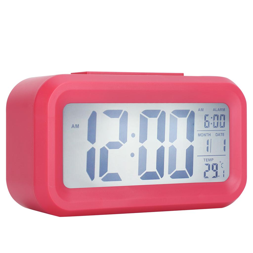 LCD Electronic Clock Large Screen Mute Smart Time Temperature Display Alarm Clock GHY‑501