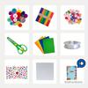DIY Art Craft Bottle Kit with Pompoms Pipes Diamond Stickers EVA Flowers Letters Wiggle Googly Eyes Beads Buckles Feather  ZSY