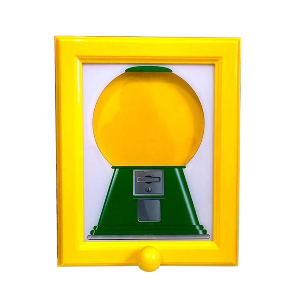 

NEW Candy Dispenser Picture Frame Wall Candy Dispenser Picture Frame Creative Vending Toy Decorative Snack Container жёлтый