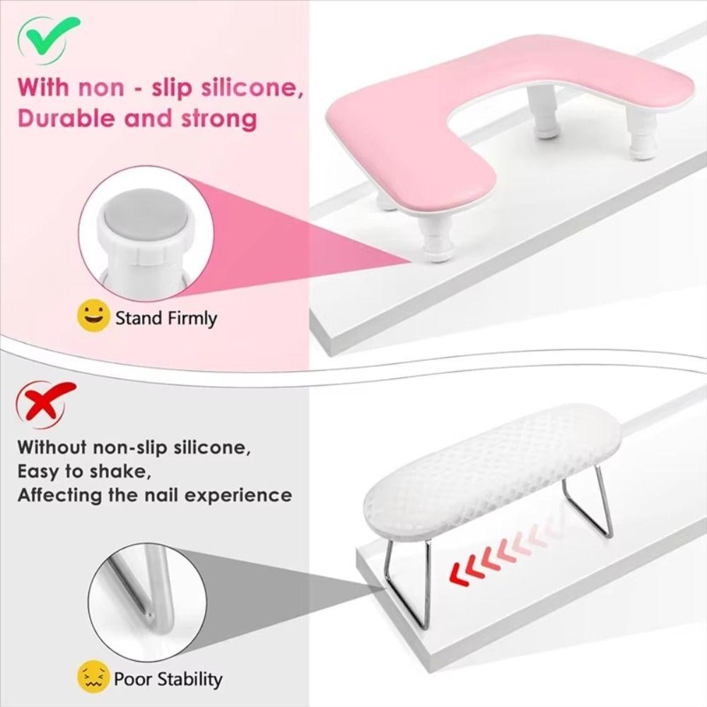 Rotating Lifting Nail Arm Rest Cushion Ergonomic Arm Rest Stand Soft Nail Pillow  Nail Salon
