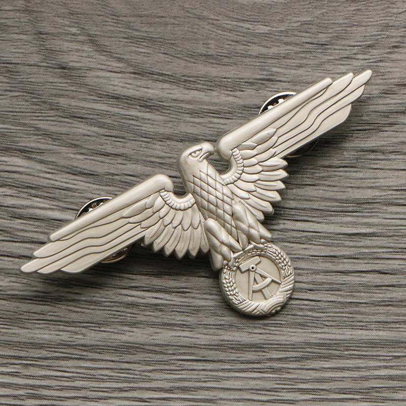 East German Democratic Republic of Germany Eagle Emblem Brooch WWII Military Accessory