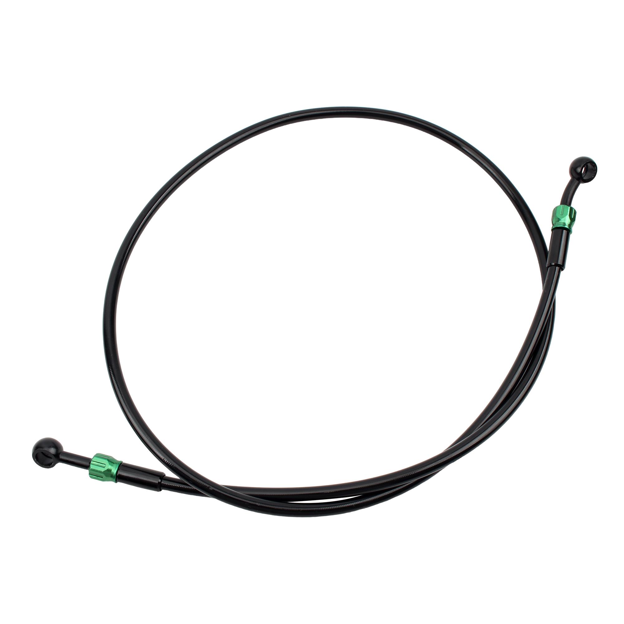 

Motorcycle Brake Hose Oil Tube 120cm M10 for Kawasaki YAMAHA Honda Stainless Steel Braided Brake ATV Dirt Bike Street Racing зелёный