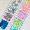 1 Set Diy Manicure Accessories Mixed Color Star Nail Glitter Laser Holographic Sequins Non Toxic For Kids Adults