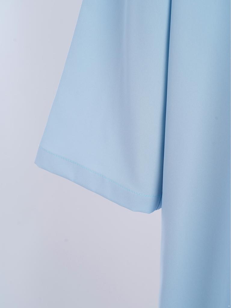 Unisex Medical Patient Nursing Gown Long Sleeve Back Split Hook Loop Fastener 3pcs Adaptive Clothing