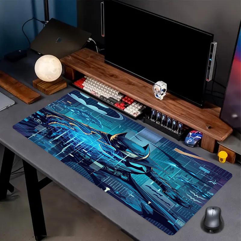 Batman Print Mouse Pad, Anti‑Slip Desktop Keyboard Mat, for PC Laptop Gaming Working Daily Use, Cool Festival Surprise Gift