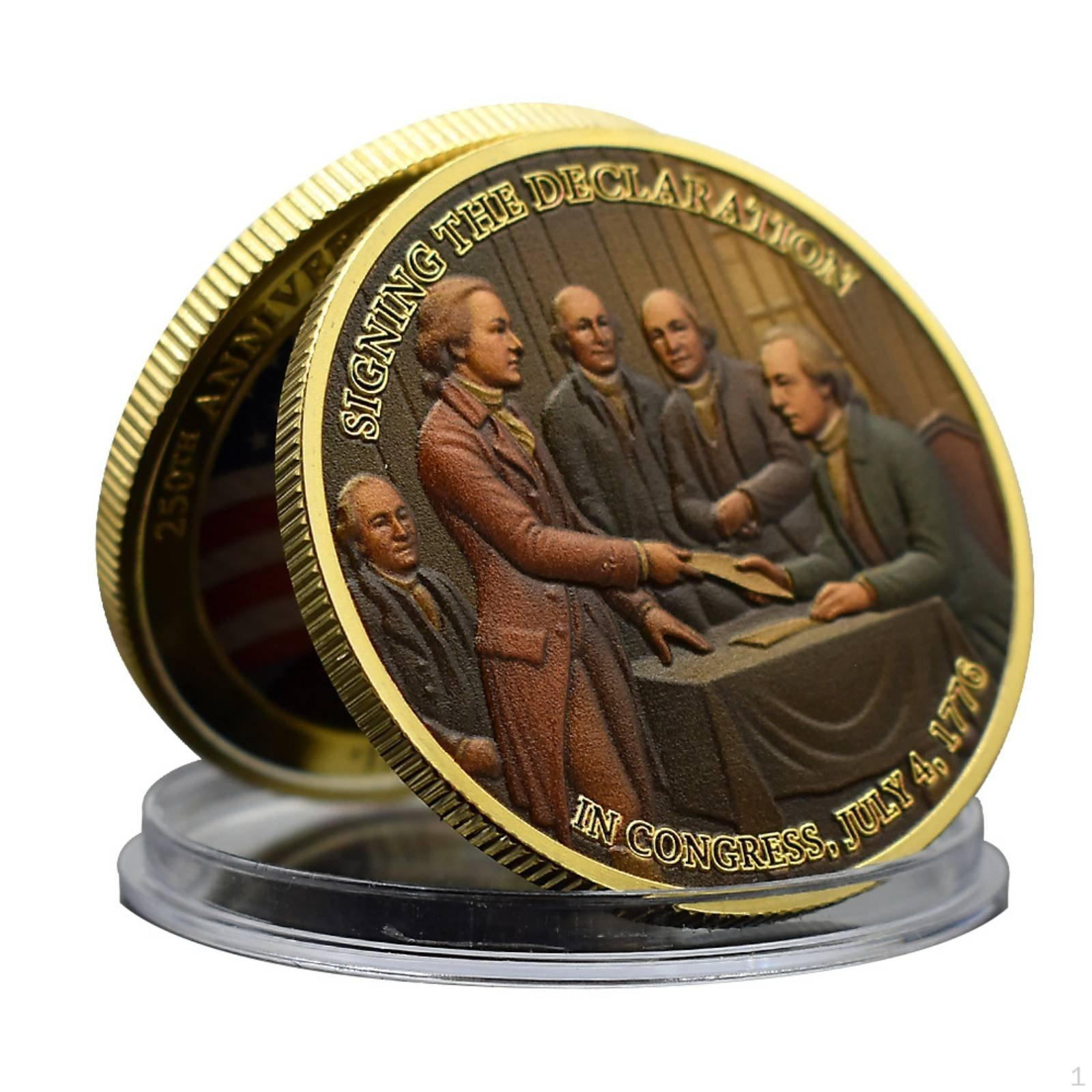 American Independence Commemorative Medallion Shielded 250th Anniversary