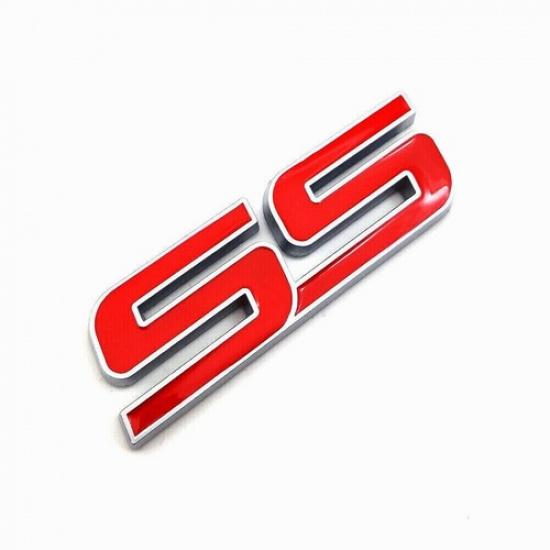 3x SS Trunk Rear Emblem for Impala Trailblazer Monte Carlo 10336980 Chrome Red