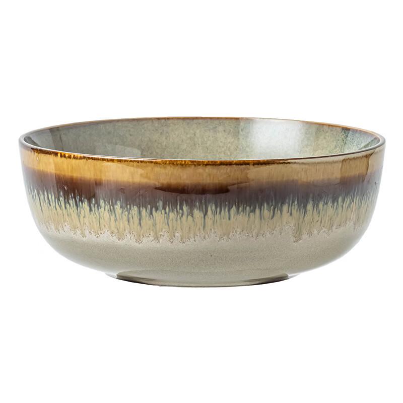Nordic Style 8.5-inch Bone China Deep Plates - Kiln Glaze (Set of 3)