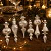 6 Pieces Glass Ornaments Light-Catching for Garland Decor, Mantel Displays