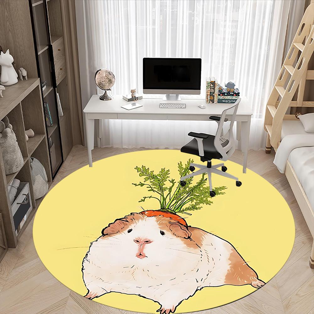 1pc Hamster Carrot Carpet for Office, Non-slip, Soft and Durable Office Rug, Perfect for Office Yy260128067