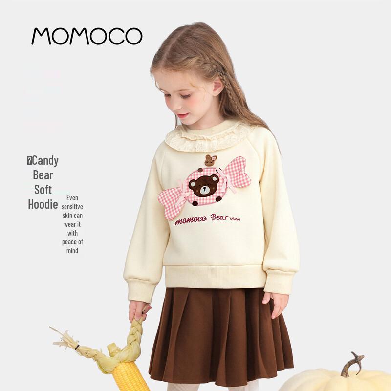 MOMOCO Girls  Winter Fleece-Lined Sweatshirt 130