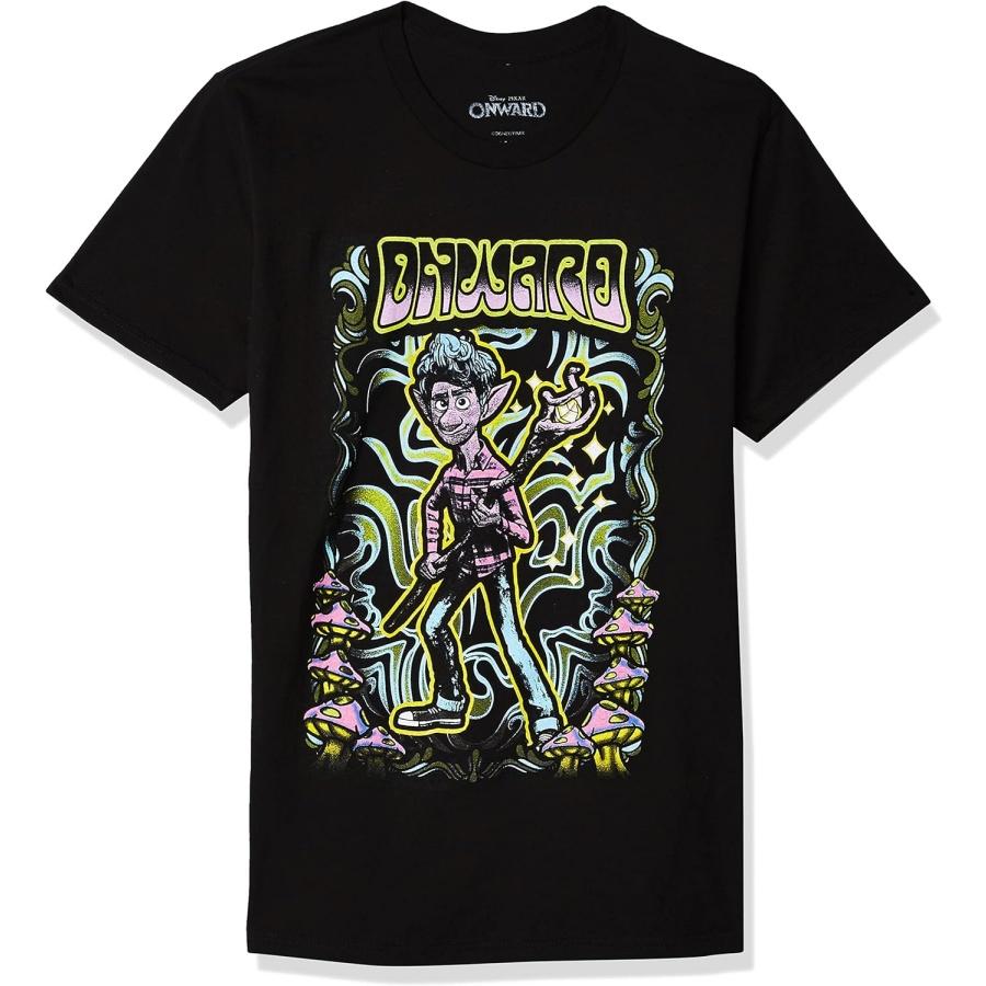 Disney Mens Onward Men s Groovy Mushroom Ian T-shirtT-Shirt S