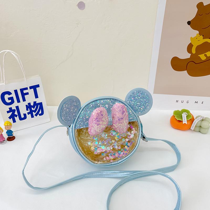 Appearance Girls Shoulder Bag With Glitter Jelly Bag Pc Material And Kids