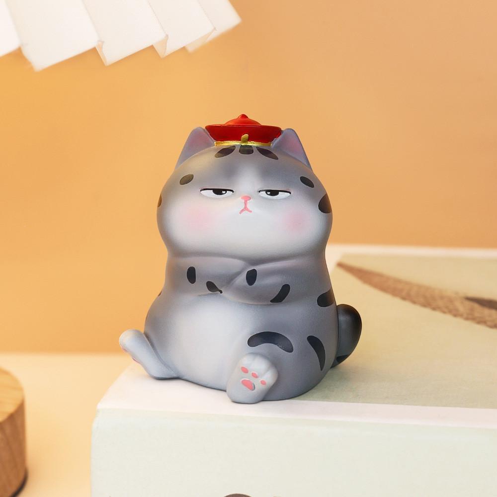 Cat Spirit Resin Art Figurines With Lucky Charm For Home Decor And Gift Giving