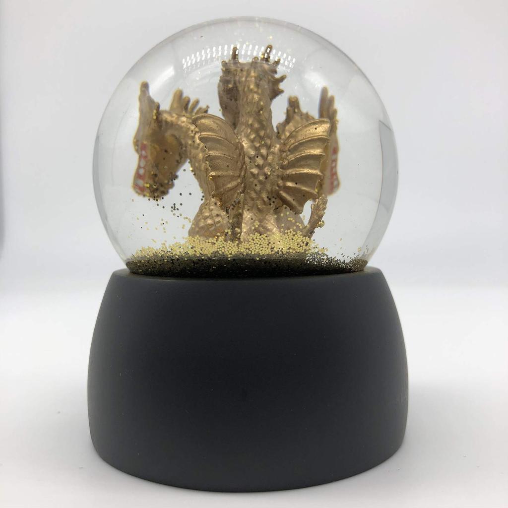 Four Cart Godzilla Snow Globe King Ghidorah