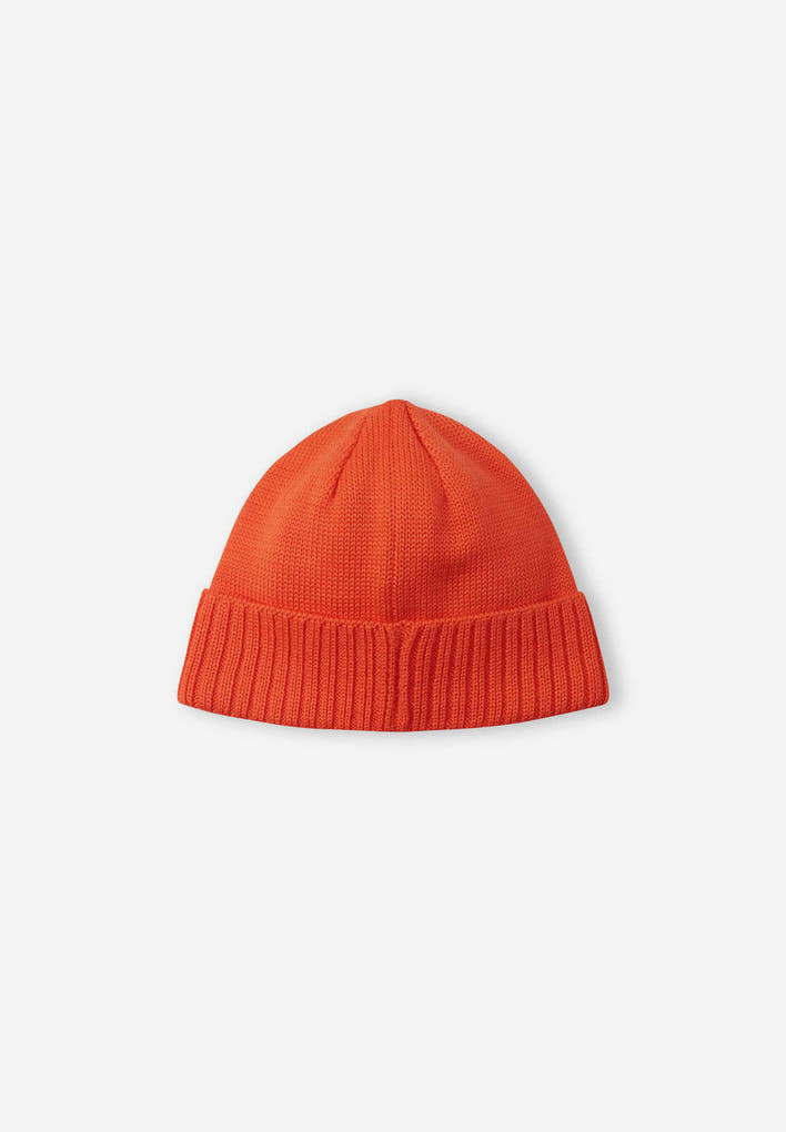 Czapka zimowa dziecięca Reima Beanie Kalotti Red Orange Junior z certyfikowanej wełny pomarańczowa (5300232A-2820)