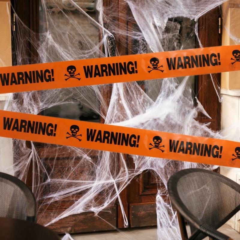 Multipurpose Warning Tape Highly Visible Safety Sign Caution Tape for Halloween Constructions Sites Festival Decors