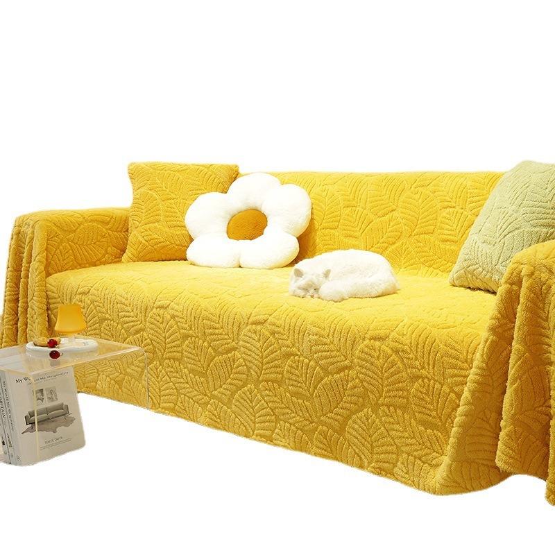 Autumn and winter new thickened sofa towel all-inclusive modern simple sofa cover anti-cat scratch sofa cover plush