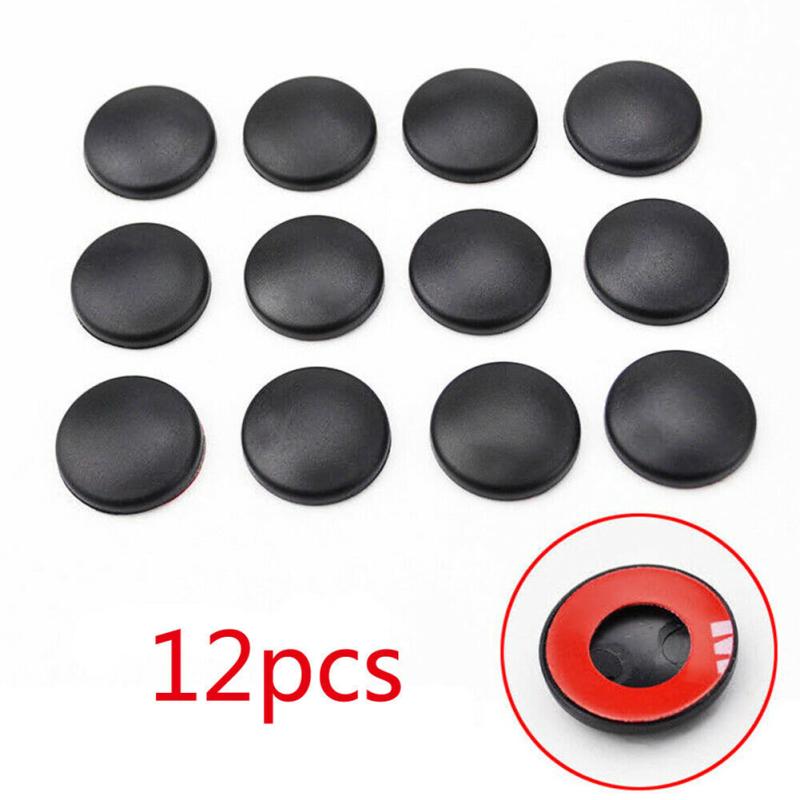 12pcs Car Interior Door Lock Screw Protector Cover Cap Trim Accessories Screw Anti-rust Shield