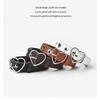 Versatile Faux Leather Belt Hollow Heart Eyelet Fashion Waist Belt Heart Buckle Belt  For Women
