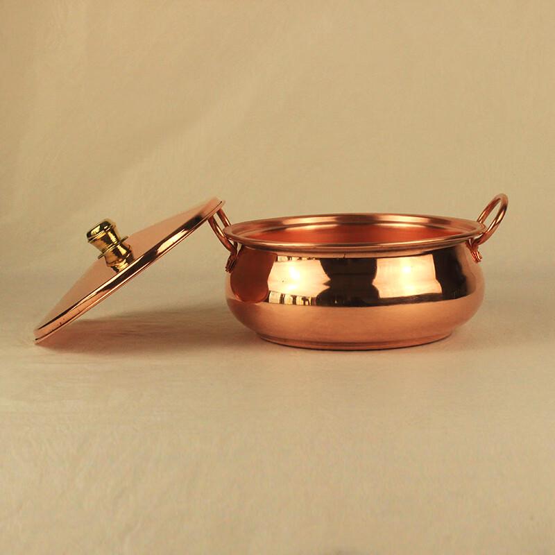 Handmade Purple Copper Charcoal Hot Pot