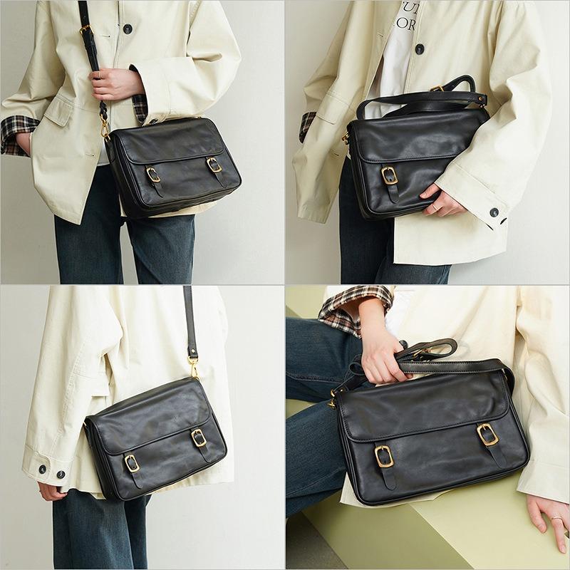 JOGUJOS neue große Umhängetasche lässige Outdoor-Ledertasche Umhängetasche Damen kleine quadratische Tasche Damentasche