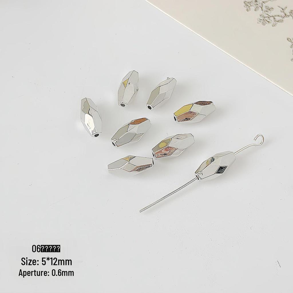 Silver CCB Series: Versatile Spacer Beads - Flower & Heart Designs for DIY Jewelry Making