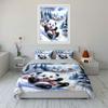 Cartoon-Pandabär Winter-Dekorationsset Weiche, bequeme Bettbezug-Bettwäsche-Set Enthalten 1*Bettbezug & 2*Kissenbezüge, Geschenk